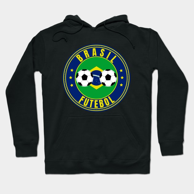 Brasil Futebol Hoodie by footballomatic